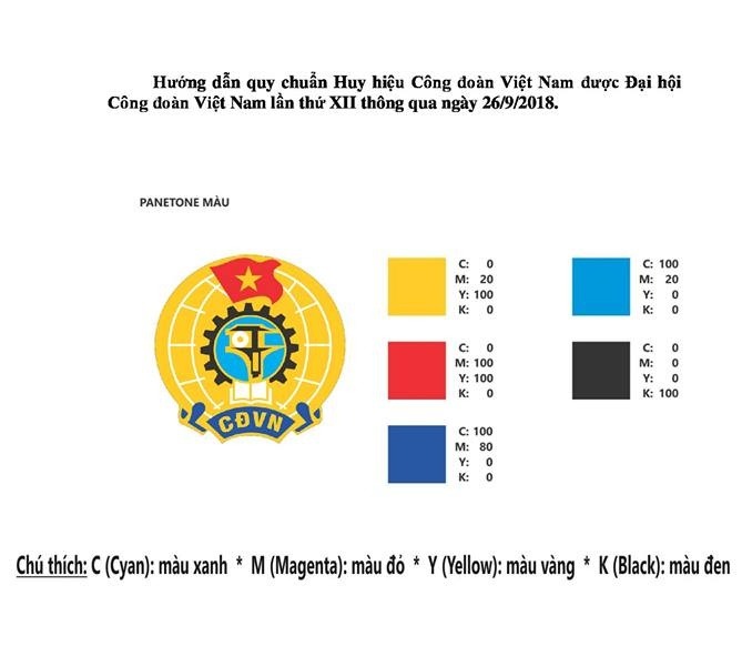 Quy chuẩn sử dụng logo công đoàn trong các hoạt động chính thức
