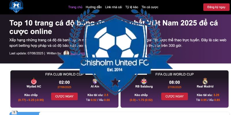 Logo Chisholm United FC mang theo tinh thần fair-play