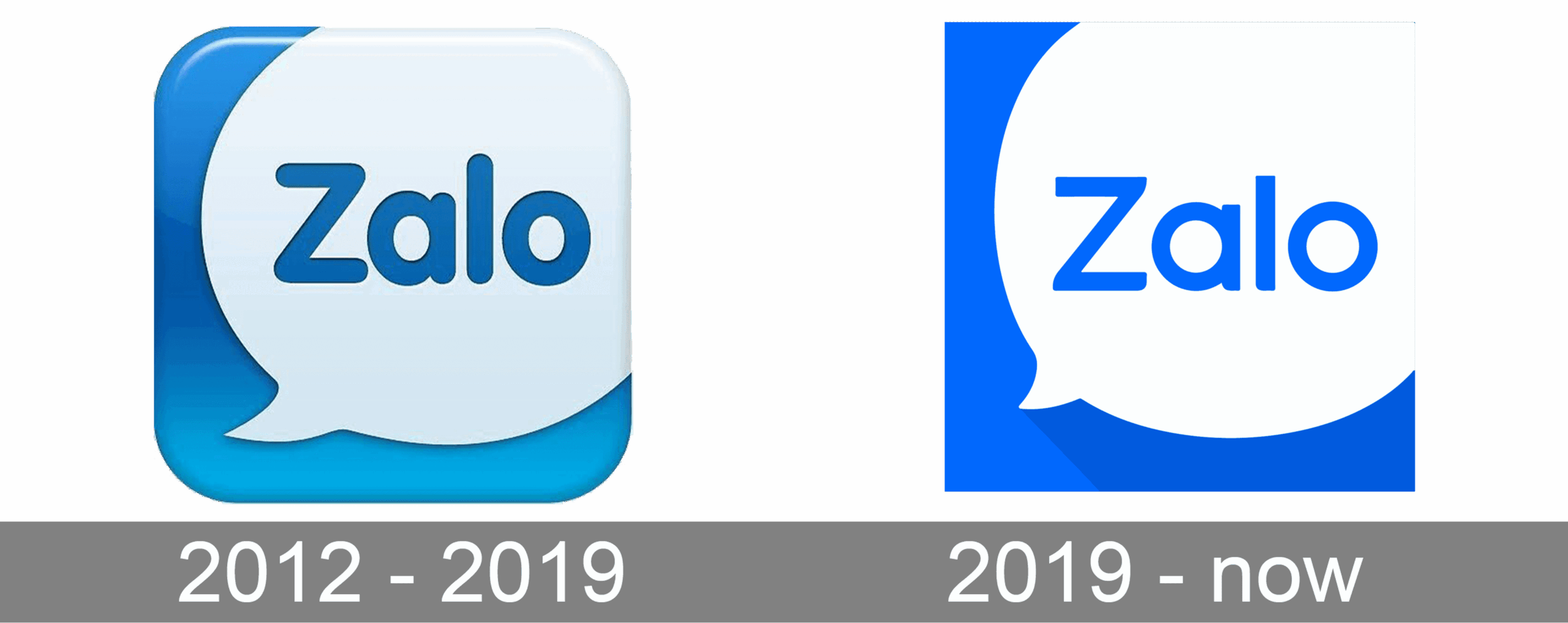 Lịch sử phát triển của logo Zalo qua các thời kỳ từ 2012 đến nay
