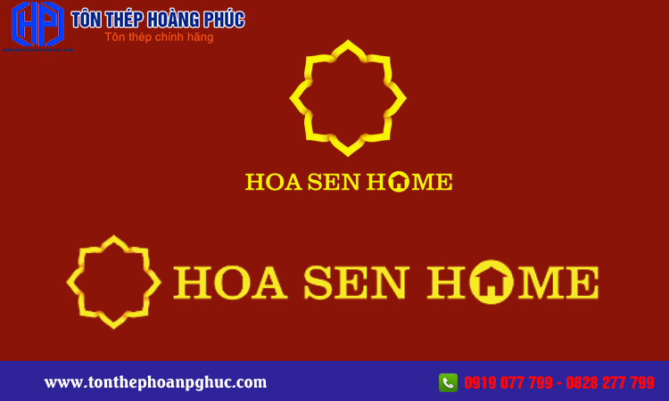 Phân tích các yếu tố thiết kế trong logo tôn Hoa Sen