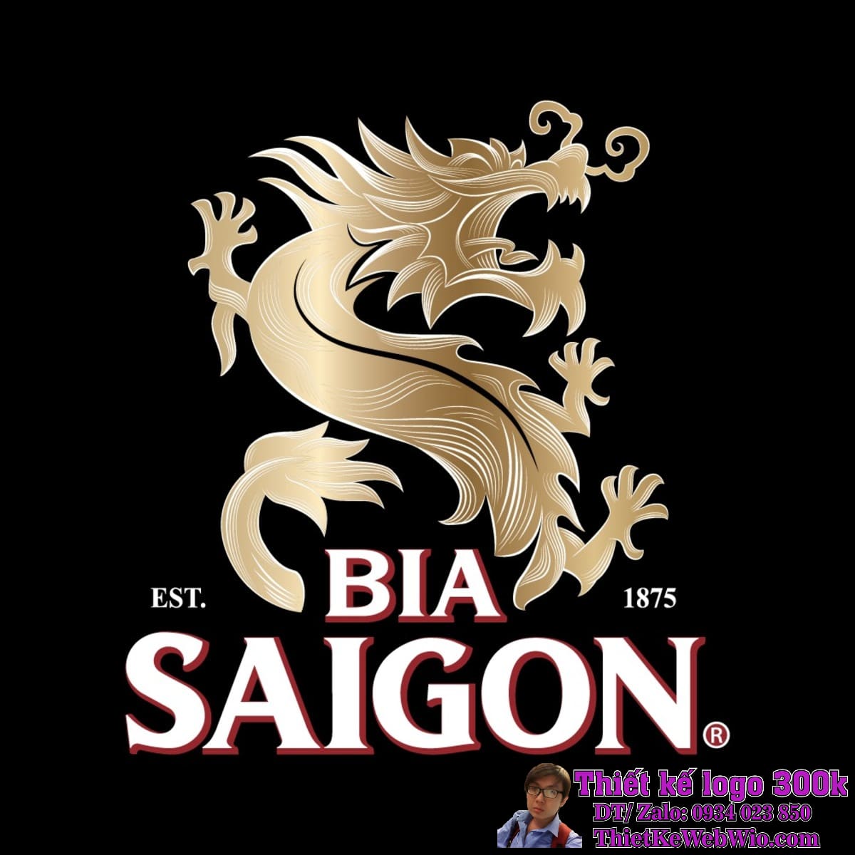 Phong cách thiết kế độc đáo của logo bia Sài Gòn