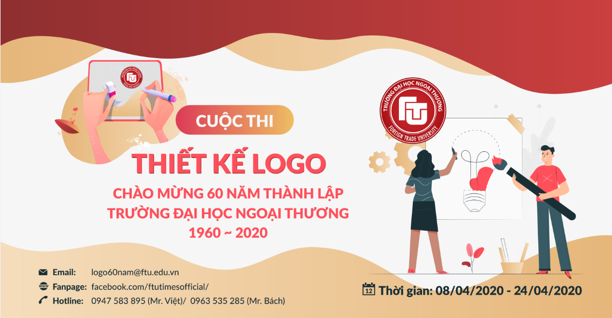 Quy chuẩn thiết kế và ứng dụng logo Đại học Ngoại thương