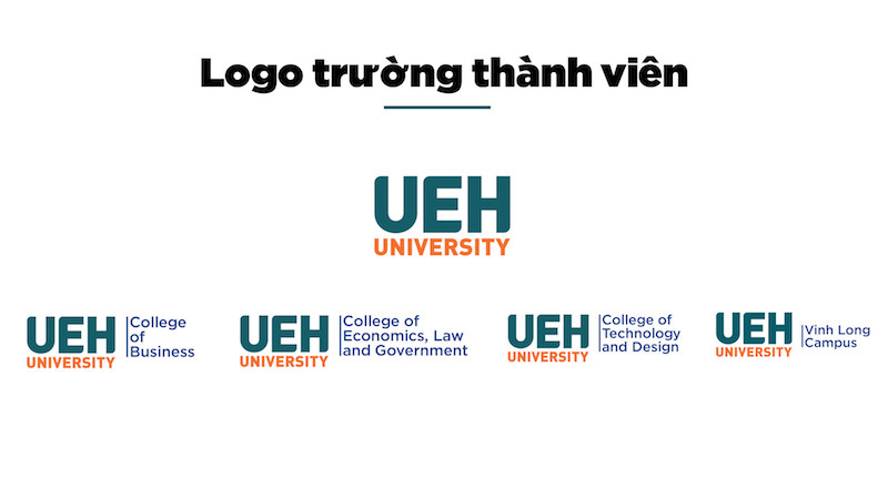 So sánh logo UEH với các trường đại học hàng đầu